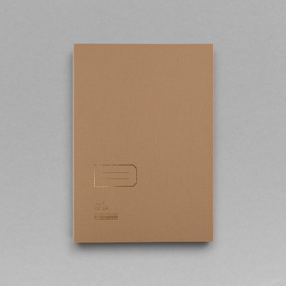A5+ Heft (beige) blanko