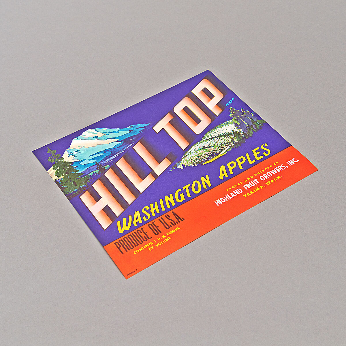 Mid-Century Hill Top Original-Label 