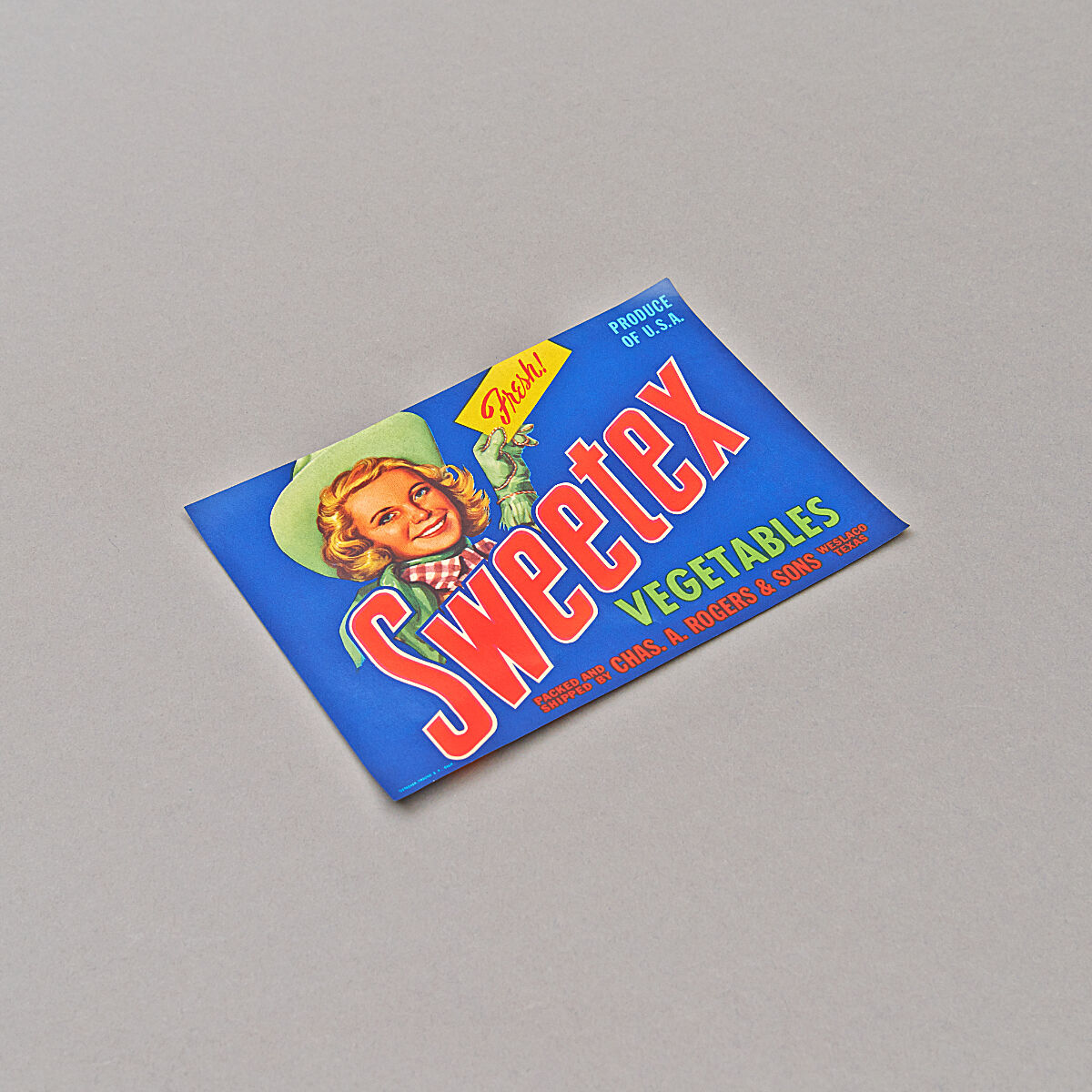 Mid-Century Sweetex Vegetables Original-Label