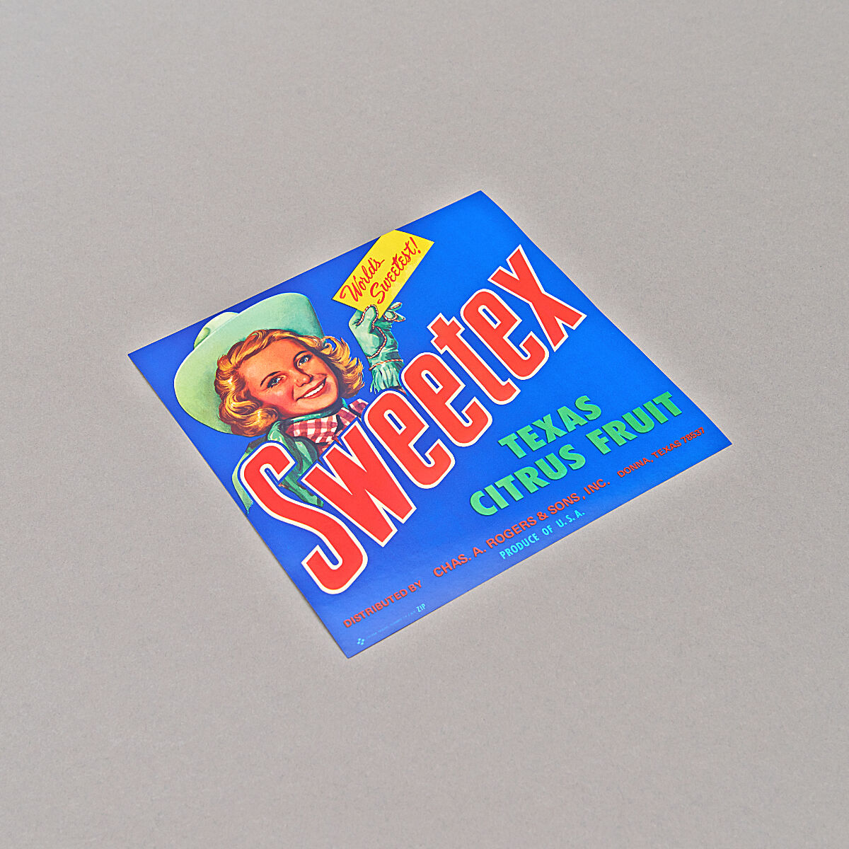 Mid-Century Sweetex Fruits Original-Label 
