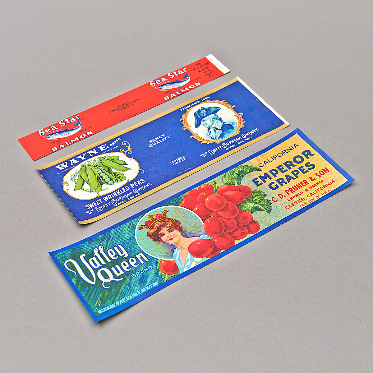 Mid-Century Etiketten-Set "Natur Mix"