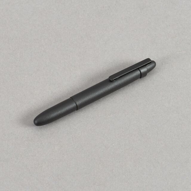 Bullet Space Pen Schwarz Matt mit Clip