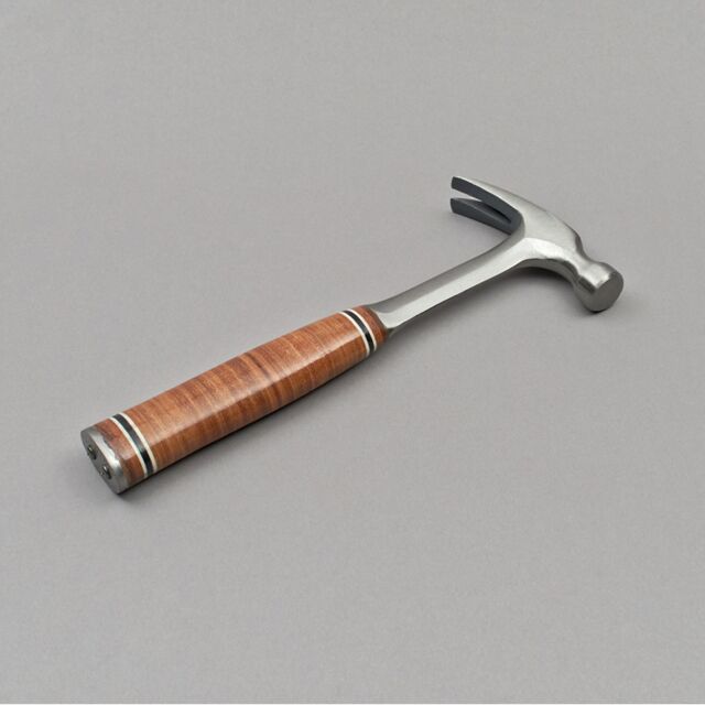 16 Oz Stahlhammer mit Ledergriff